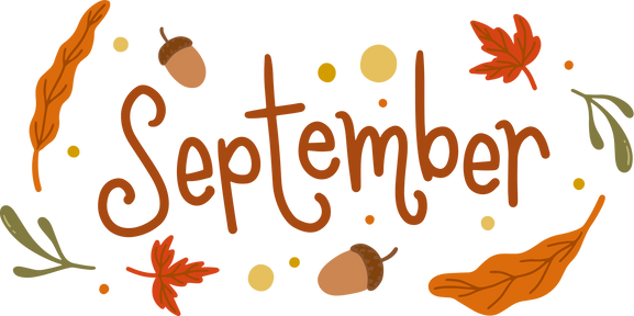 September Typography Illustration